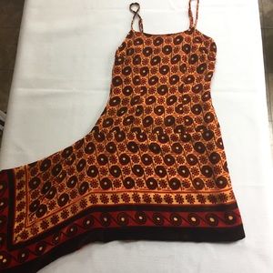 Anna Sui Velvet Spaghetti Strap Dress/w Kick Tail